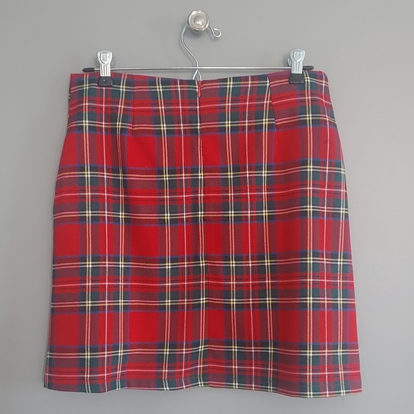 Plaid, cotton / poly blend women's skirt, size medium - Picture 2 of 7